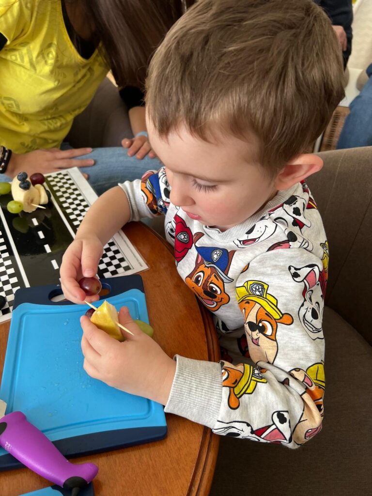 Marvin beim Essen