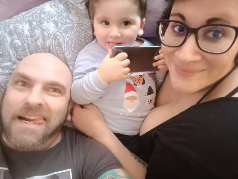 Familienfoto, Mama Anna, Luis und Papa