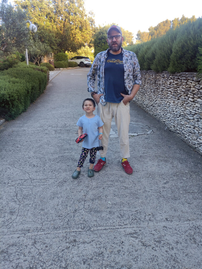 Luis mit Papa